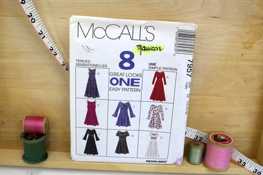 McCalls 7957 Misses Dress Sewing Pattern size D 12-16