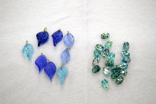 Bundle of Glass Beads – Assorted Shapes & Colors