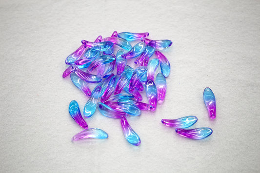 Bundle of Glass Petal Beads – Assorted Shapes & Colors