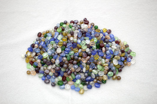 Bundle of Glass Beads – Assorted Shapes & Colors 10OZ