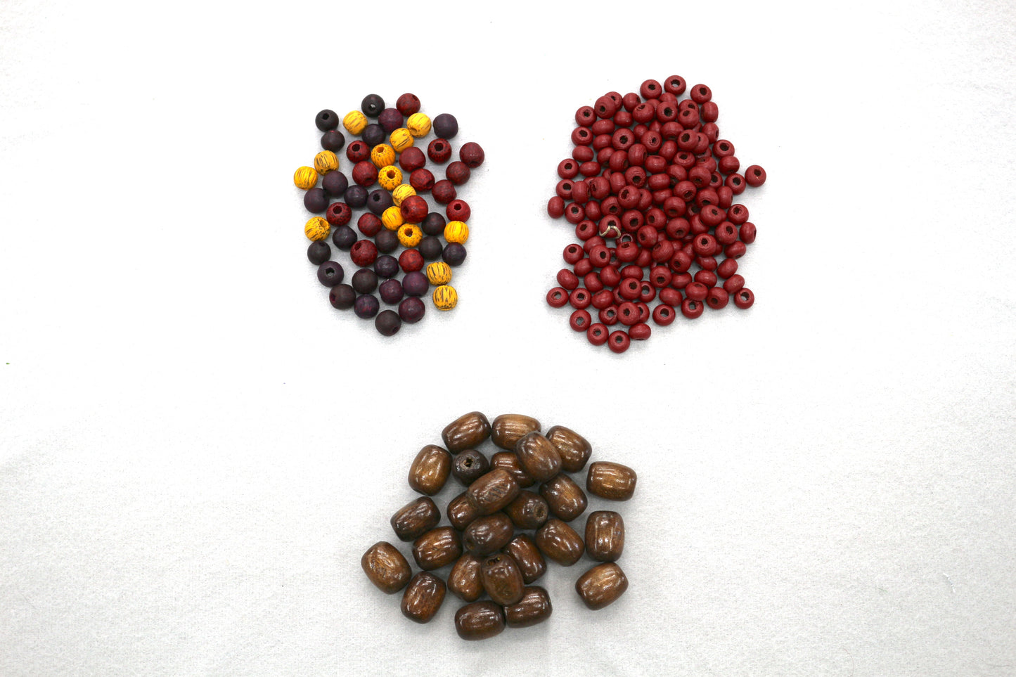 Wood Bead Lot – Mixed Shapes & Sizes