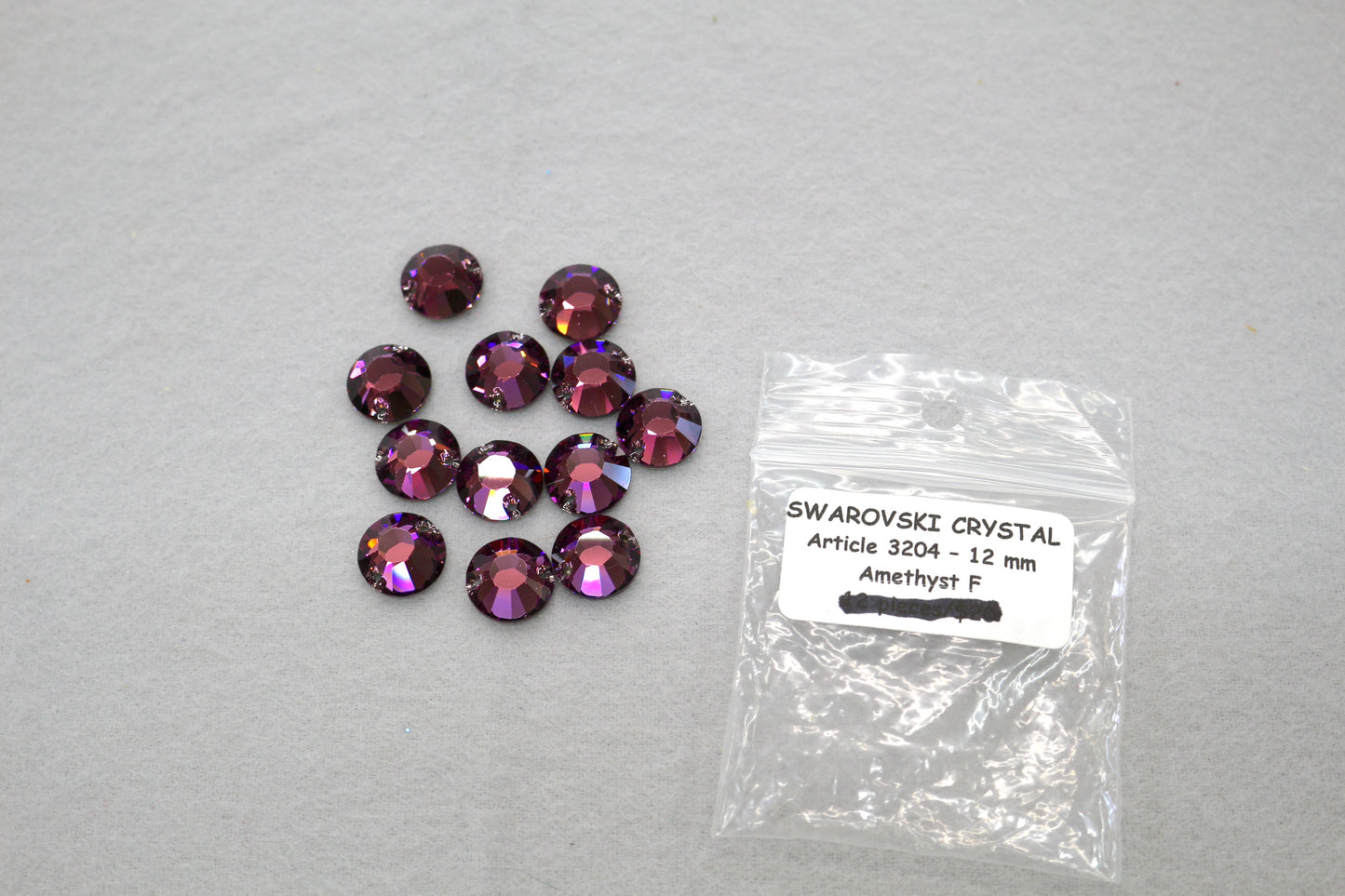 Swarovski Crystal – Amethyst, 12mm