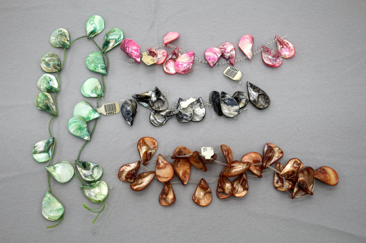 Lot of Teardrop Shell Beads – 4 Strands