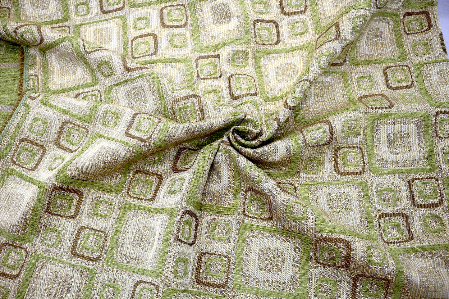 Retro Geometric Upholstery Fabric – 74" x 124"
