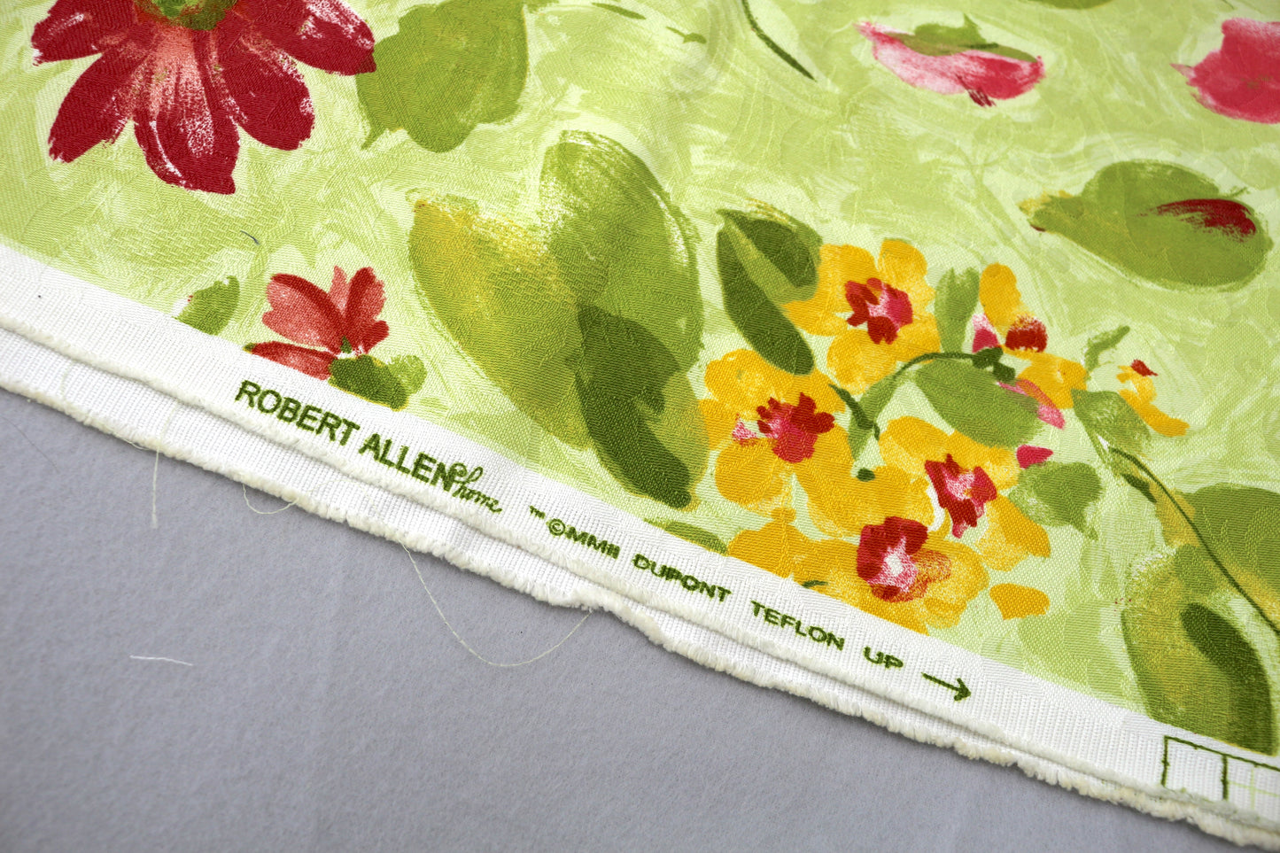Robert Allen Home Floral Fabric – 52" x 1 Yard – Cotton with Teflon Finish