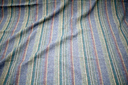 Woven Striped Wool Blend Fabric – 55" x 4 Yards