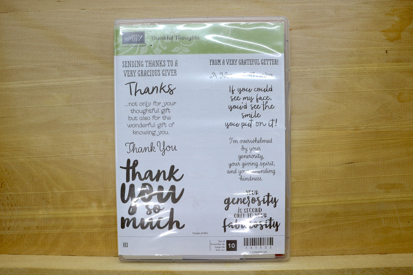 Stampin’ Up! Stamp -Thankful Thoughts