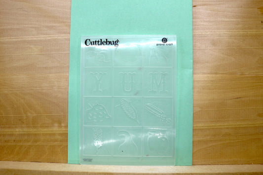 Cuttlebug / Provo Craft Embossing Folder – Yum & Food