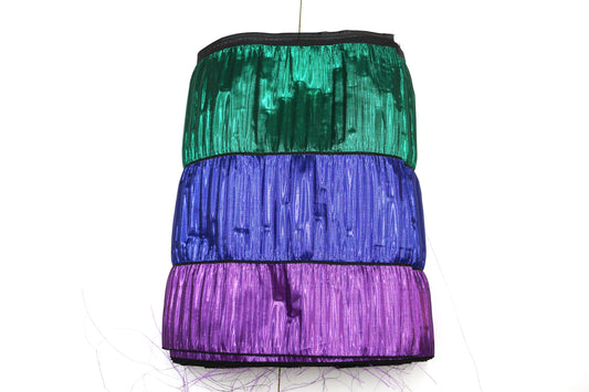 ✨ Metallic Lamé Trim Roll – Green, Blue & Purple – 12" Wide