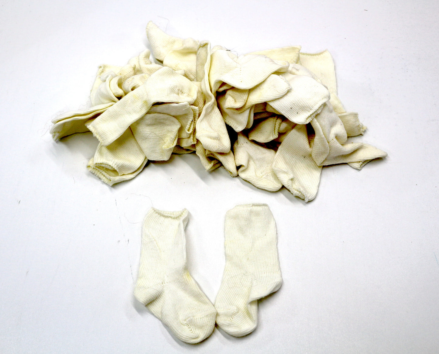 🧦 Mini Socks for Crafts – Brown, White, or Gray – Pick Your Color