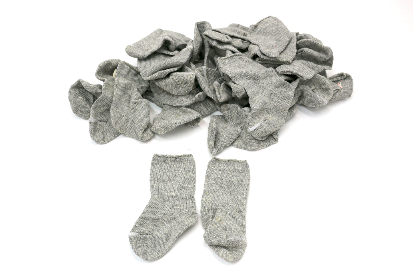 🧦 Mini Socks for Crafts – Brown, White, or Gray – Pick Your Color