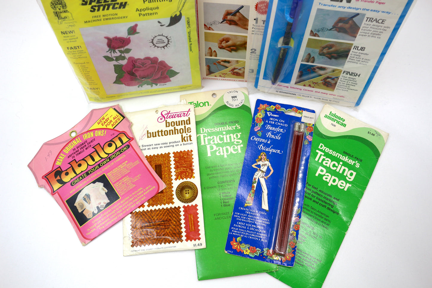 ✂️ Vintage Sewing & Transfer Tools Bundle – Tracing, Pens & More