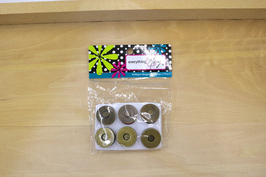 🧷 Everything Mary Antique Magnetic Snaps – 3 Pack