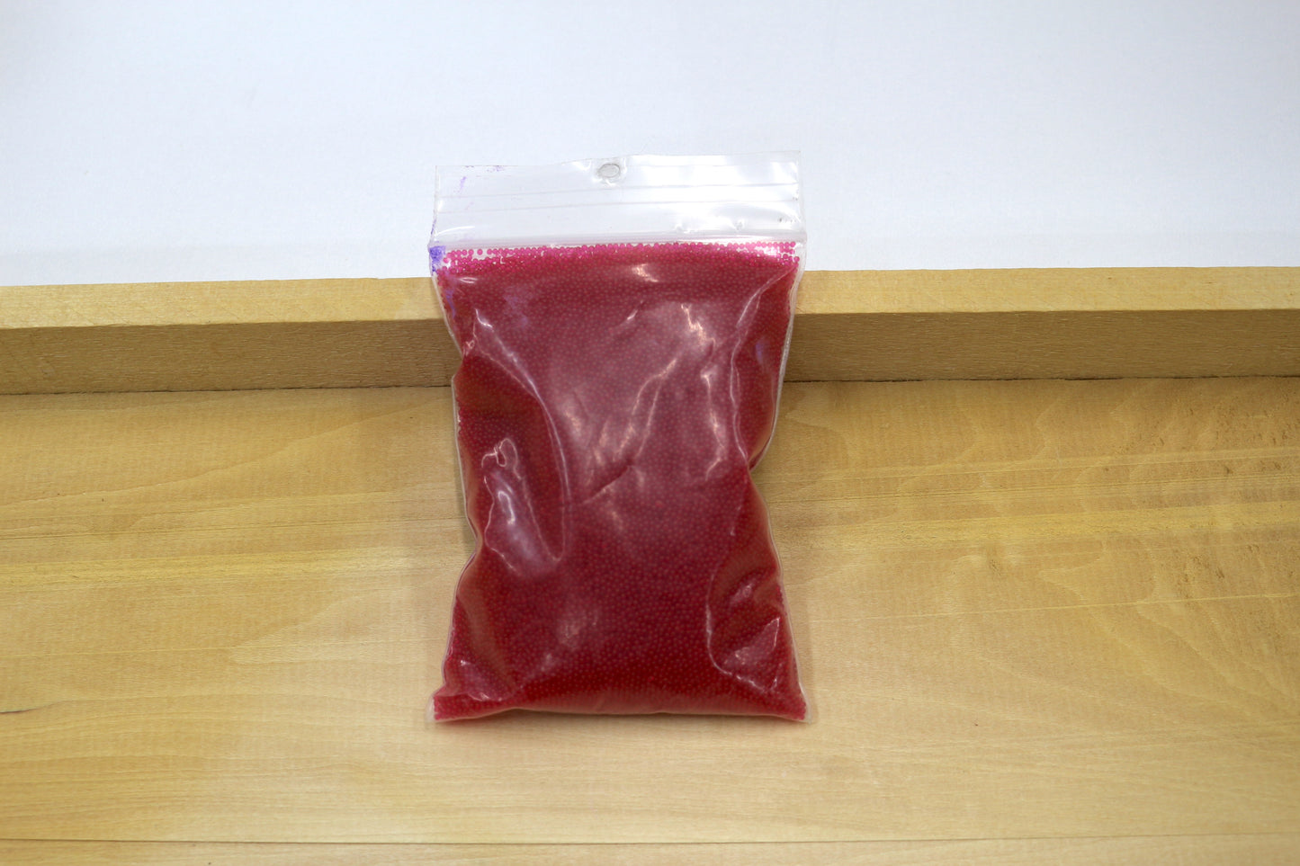 ❤️ Glass No Hole Beads – Red Microbeads for Crafting & Jewelry