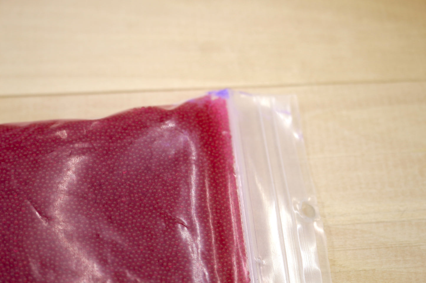 ❤️ Glass No Hole Beads – Red Microbeads for Crafting & Jewelry