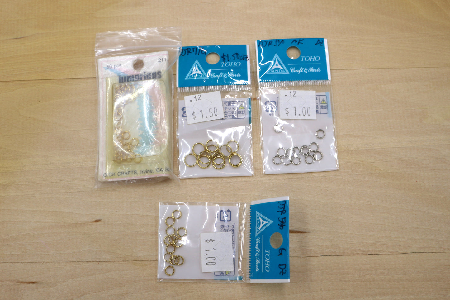 Jump Rings Bundle – Mixed Sizes in Gold & Silver for Jewelry Making