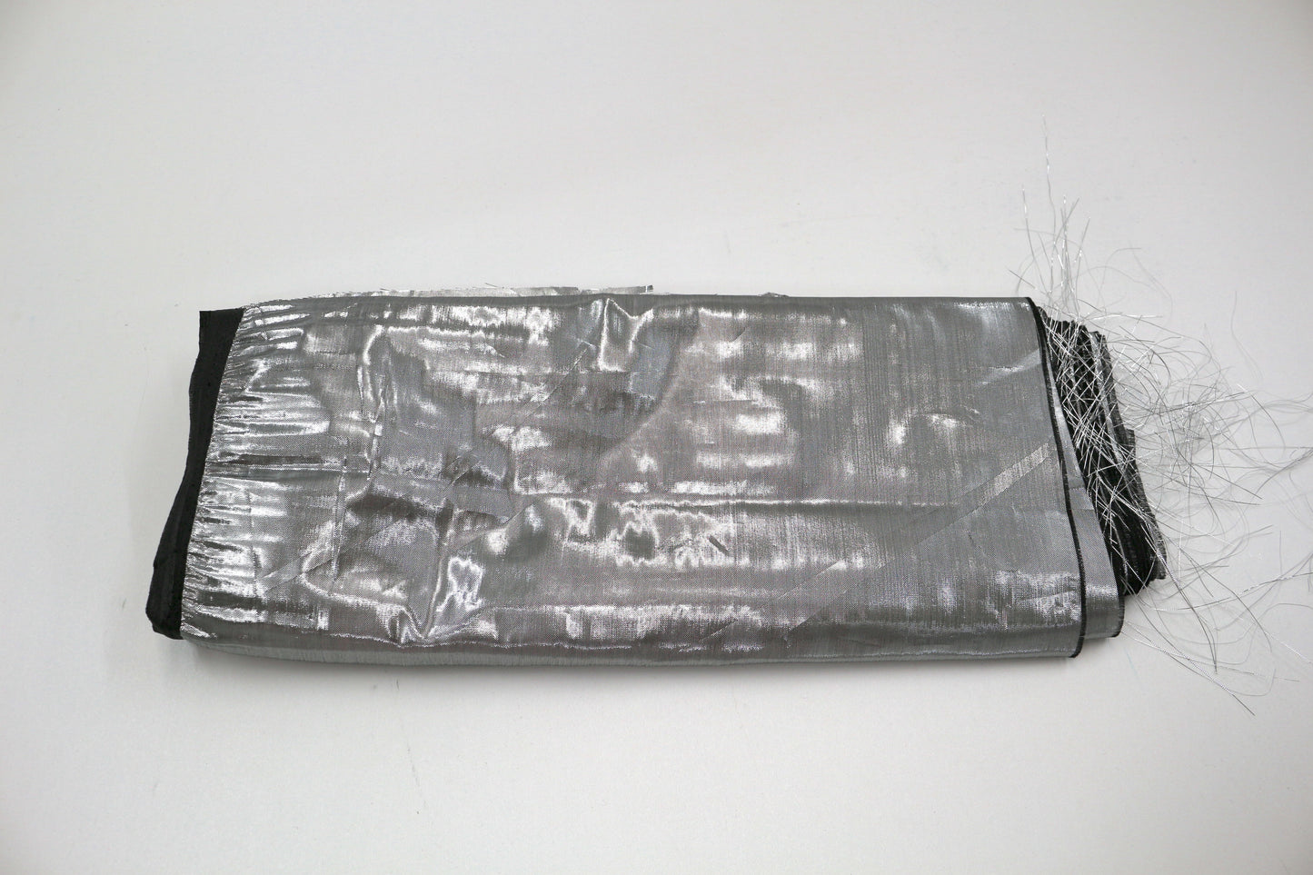 Silver Lamé Fabric Roll – 14.5" Wide