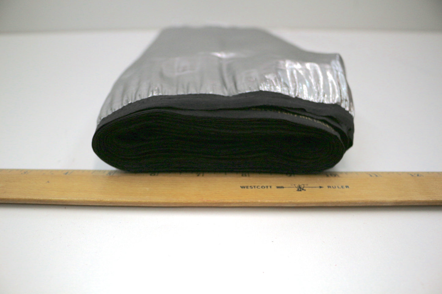 Silver Lamé Fabric Roll – 14.5" Wide