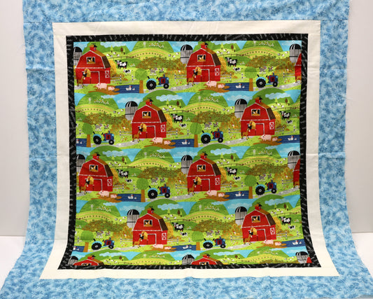 Farm Scene Quilt Top – 36" x 36"
