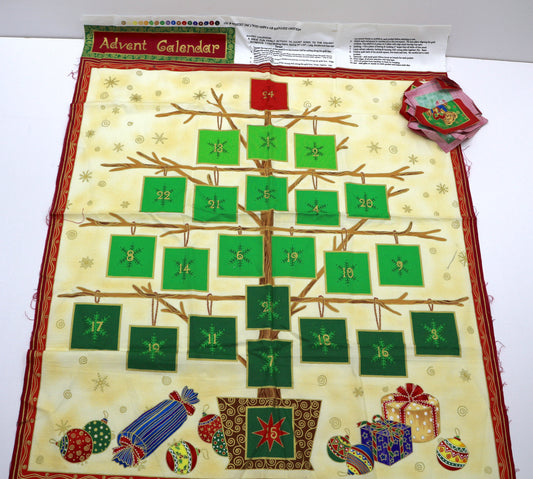Advent Calendar Fabric Panel – 25" x 23"