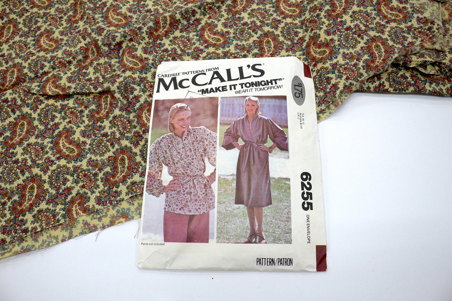 Crafty Crumbs – McCall’s 6255 Half-Done Sewing Project