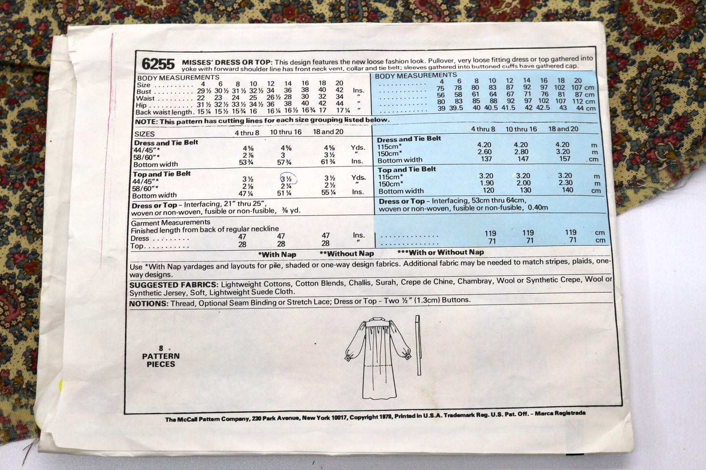 Crafty Crumbs – McCall’s 6255 Half-Done Sewing Project