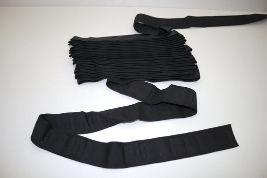 2" Black Soft Elastic – “No Bull” Brand – Sold by the Yard