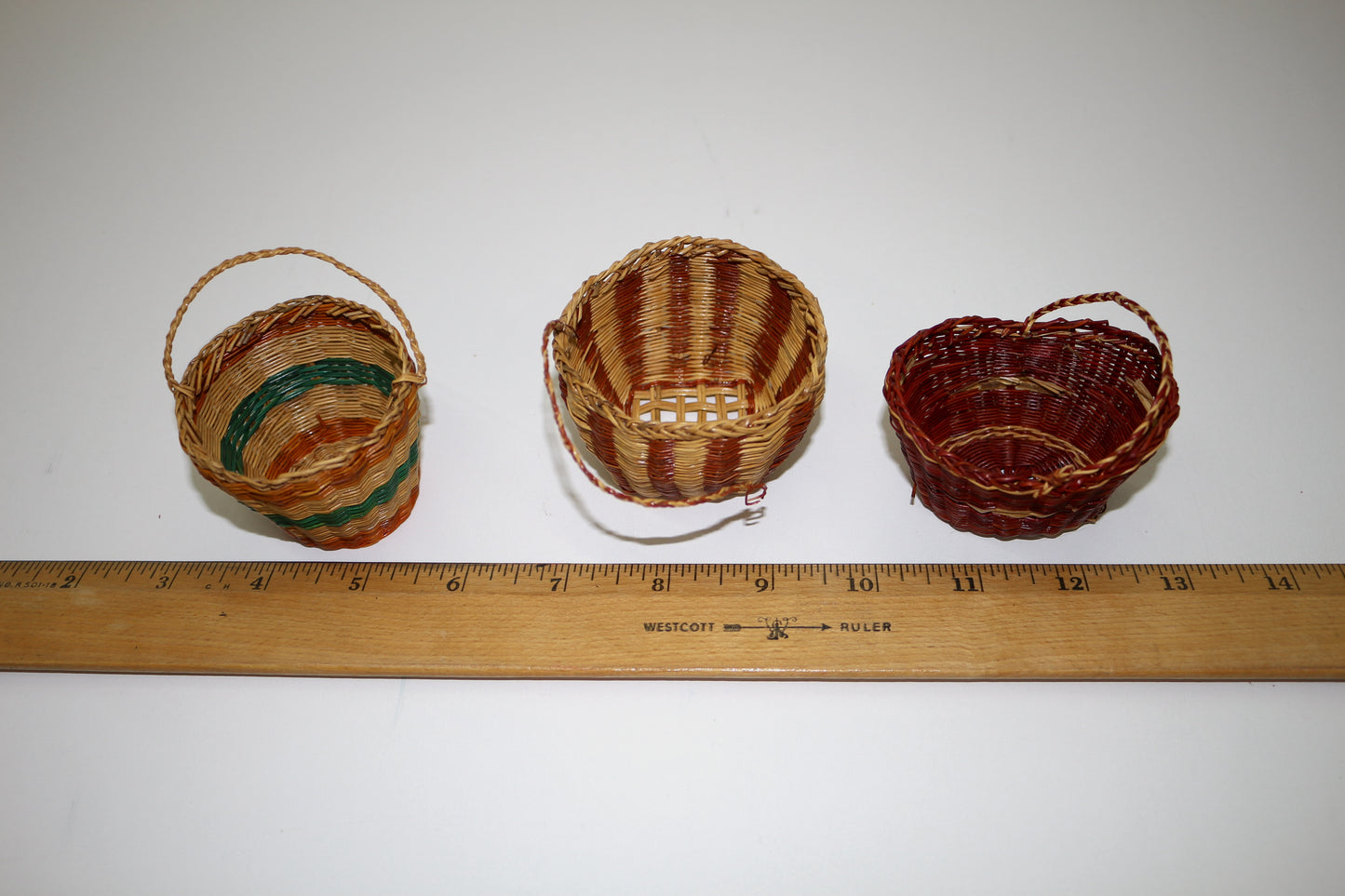 Set of 3 Mini Woven Baskets