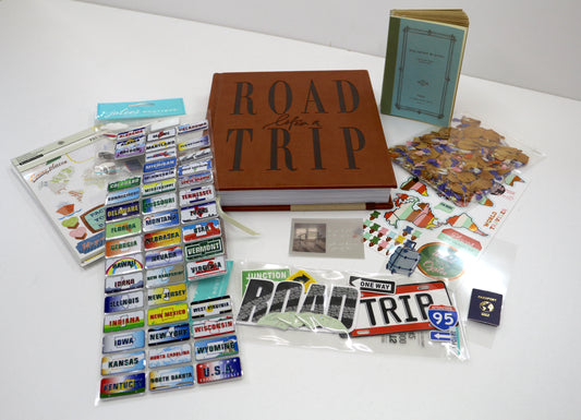 Travel Journal & Sticker Bundle, Junk Journal Kit