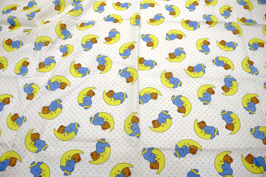 “Moonlight Bears” Cotton Fabric – 45" x 1 Yard