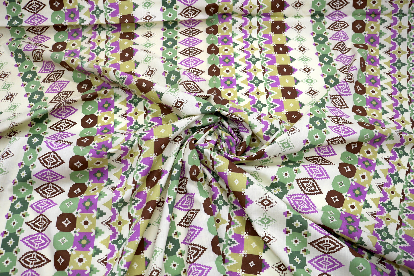 "Southwest Stripes” Cotton Fabric – 44" x 2.5 Yards