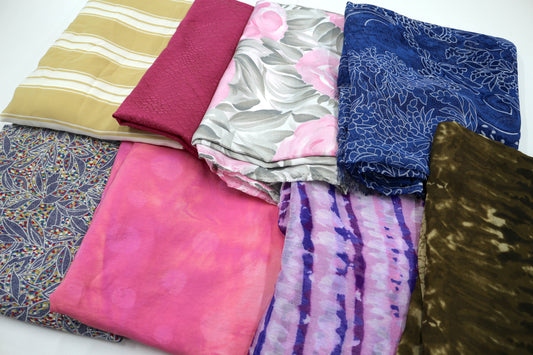 Large Bundle of Sheer & Lightweight Fabrics – Over 24 Yards Total 🌸✨