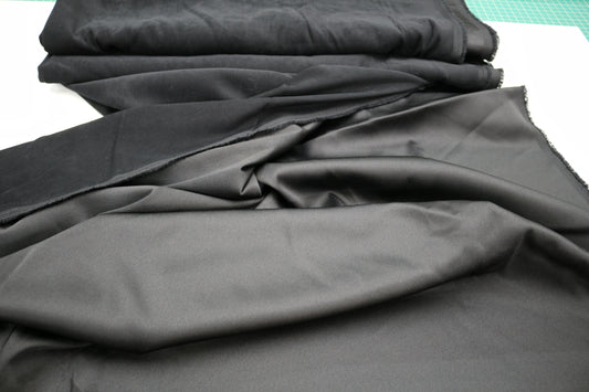Black Satin Fabric – 47" x 7.75 Yards 🖤✨