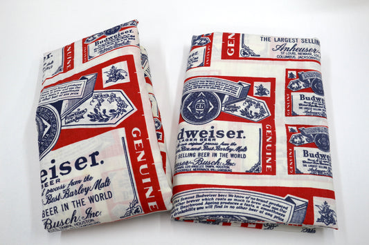 Vintage Budweiser Twin Sheet Set – Red, White & Blue 🍺⭐