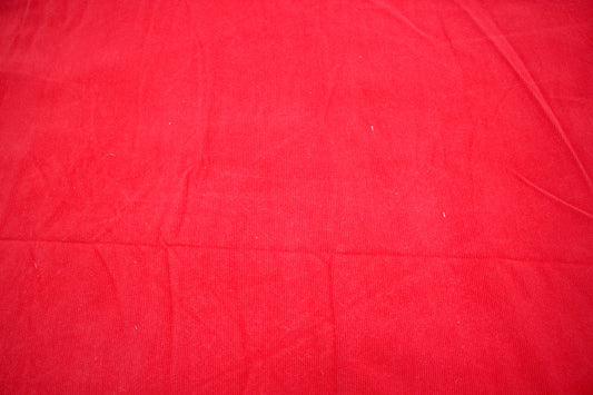 Red Corduroy Fabric – 61" x 2.5 Yards ❤️