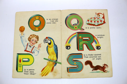 Vintage ABC Children’s Book – Bunny Cover – Craft or Collectible 🐰📚✨
