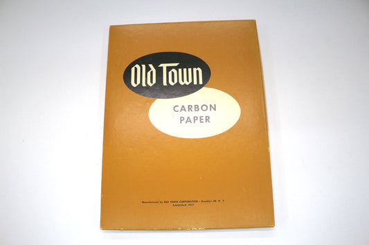 Vintage Old Town Carbon Paper – Box with Sheets (Creative Reuse Treasure!)