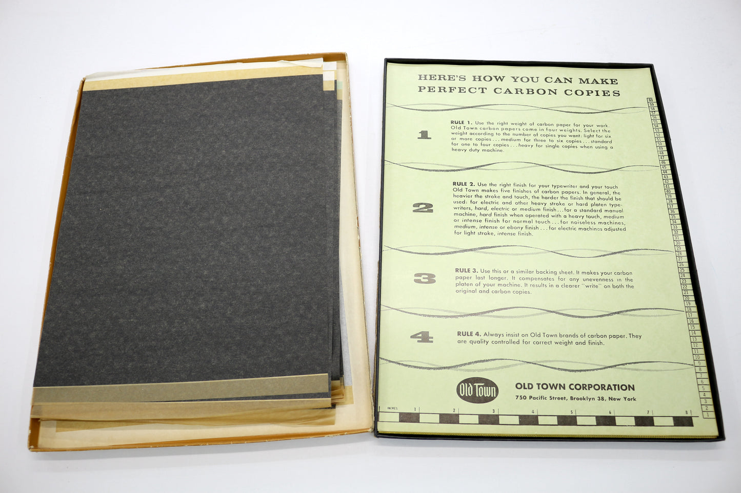 Vintage Old Town Carbon Paper – Box with Sheets (Creative Reuse Treasure!)