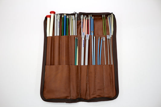 Large Bundle of Knitting Needles in Case – Mixed Sizes & Styles 🧶✨