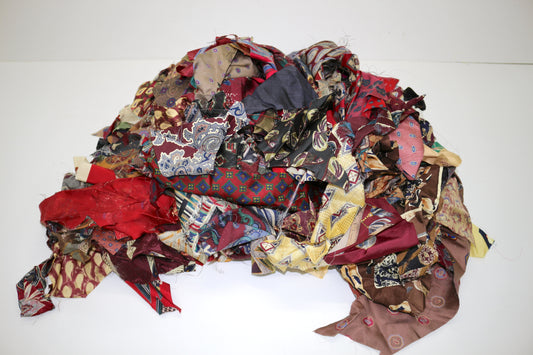 Silk Tie Scraps – 2.25 Pounds 🪡