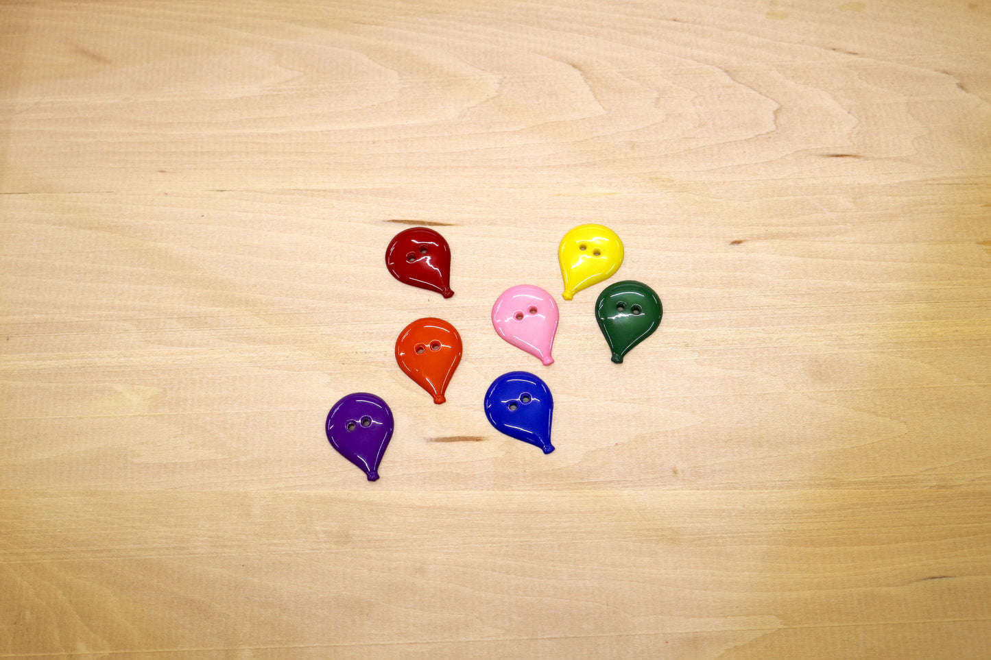 Cute Balloon Buttons – Bright Assorted Colors