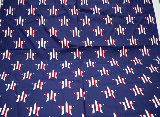 ⭐ Patriotic Star Cotton Fabric – 45" x 2.5 Yards