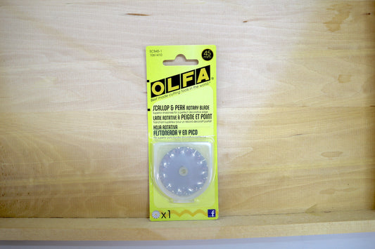 ✂️ Olfa Scallop & Peak Rotary Blade – 45mm