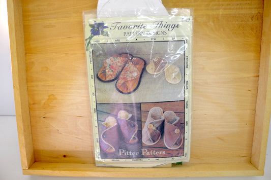 Favorite Things Pitter Pattern Slipper Pattern
