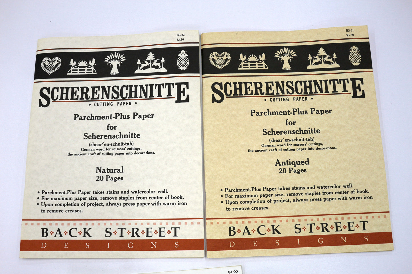 Scherenschnitte Paper Art Booklets & Colored Paper Bundle