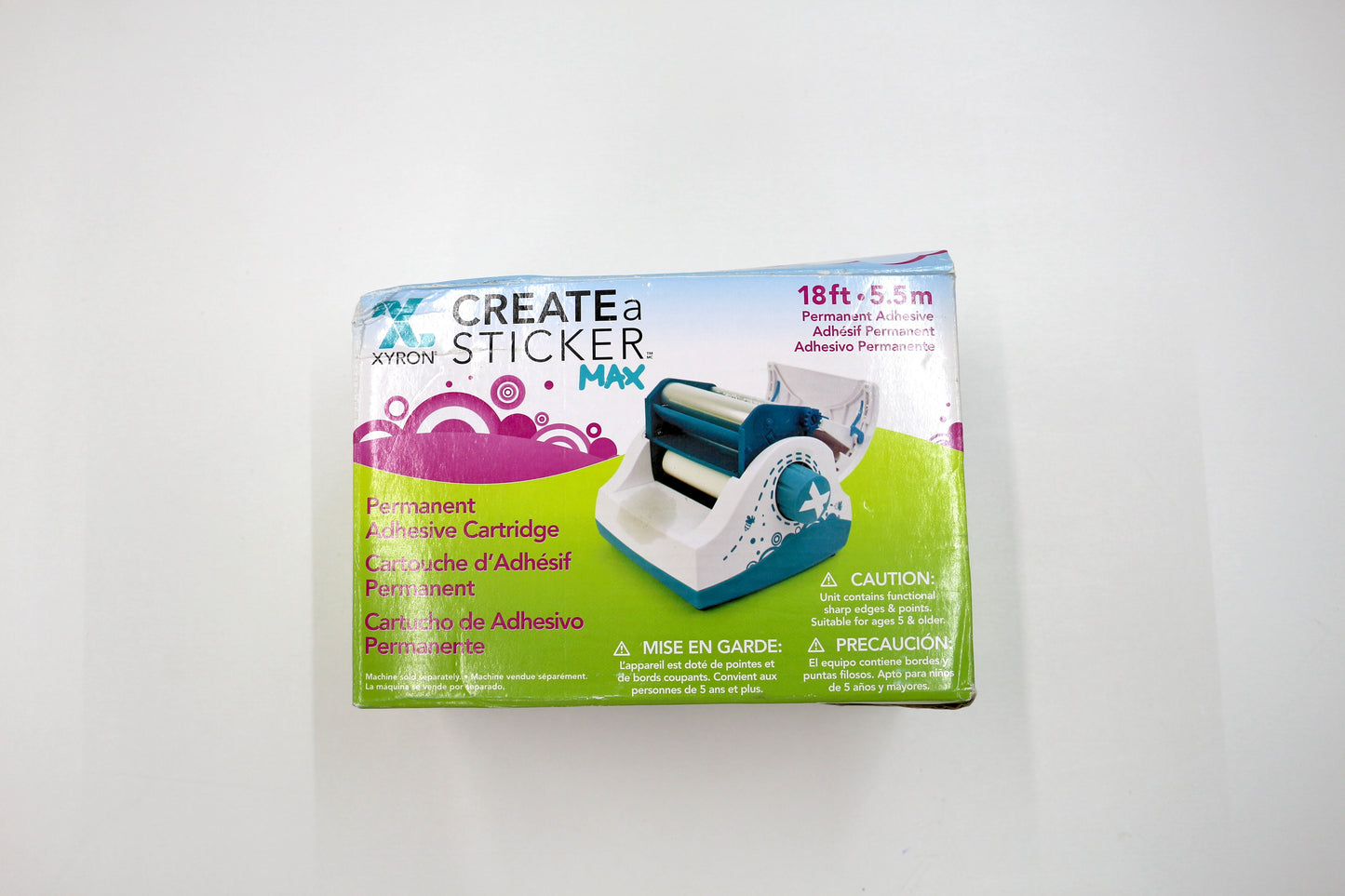 Xyron Create-a-Sticker MAX – Permanent Adhesive Cartridge (New in Box)