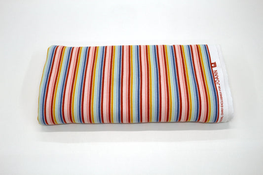 Colorful Stripe Knit Fabric – 58" x 1.25 Yards 🌈