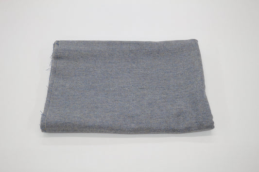 Blue Heather Wool Fabric Remnant