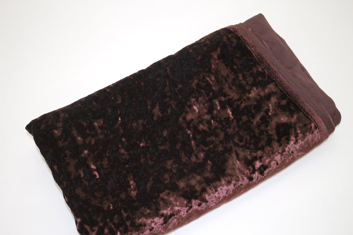 Chocolate Velvet Fabric – 57" x 2.75 Yards | Soft & Luxurious