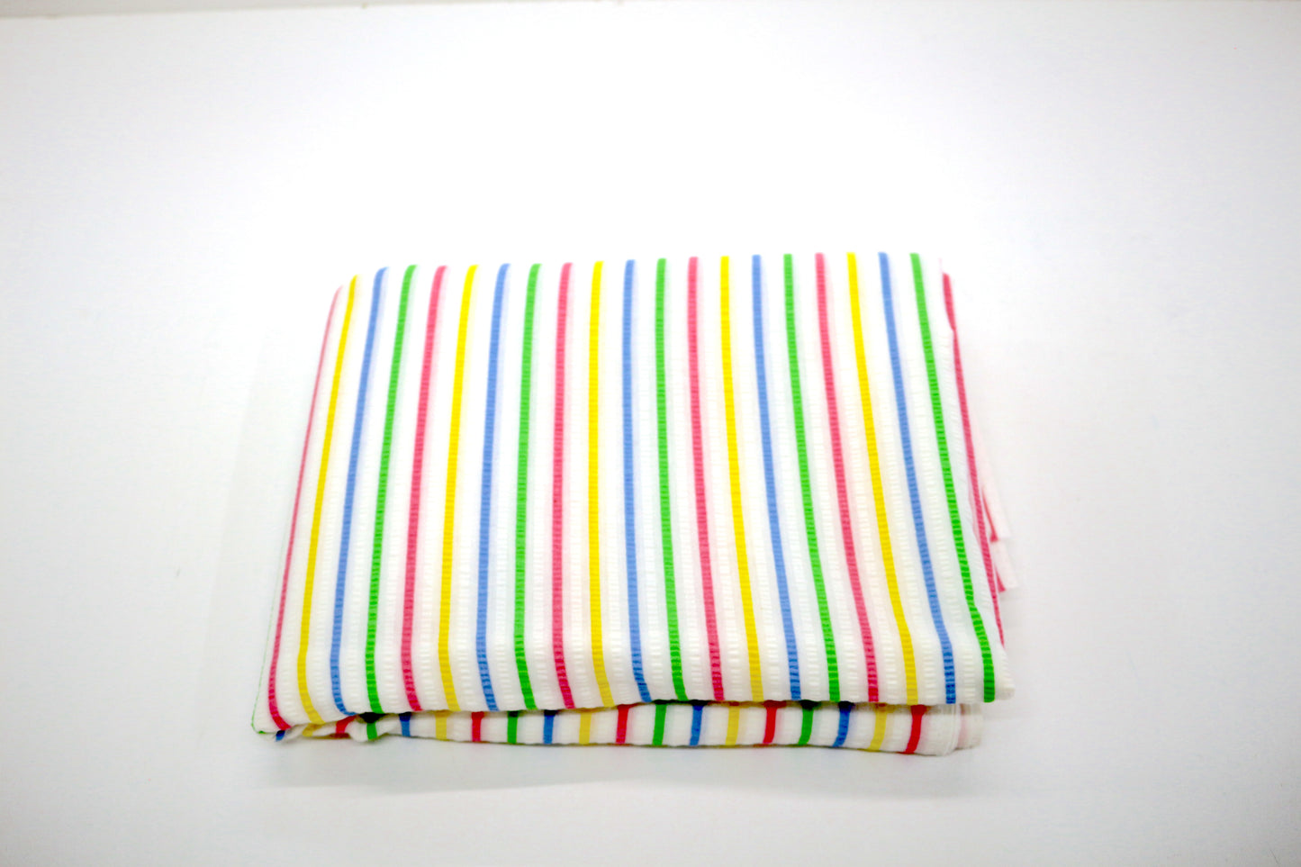 Candy Stripe Seersucker Fabric – 44" x 3.5 Yards | Rainbow Stripes